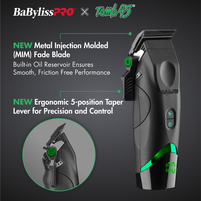 BaBylissPRO X Tomb45 Wireless Charging Clipper