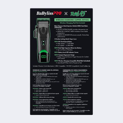 BaBylissPRO X Tomb45 Wireless Charging Clipper