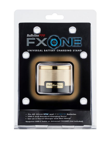 BaBylissPRO FXONE Dual-Voltage Charging Base Gold Packaging