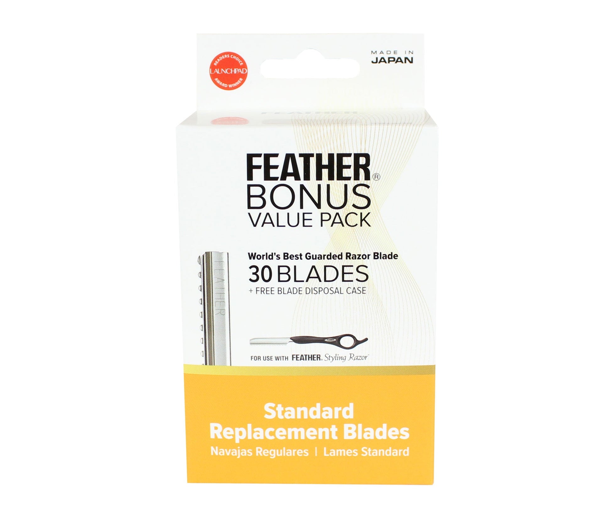 Feather Styling Razor Standard Blades Bonus Value Pack