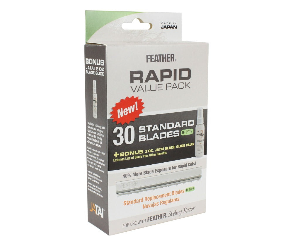 Feather Styling Razor Standard R-Type Blades Rapid Value Pack