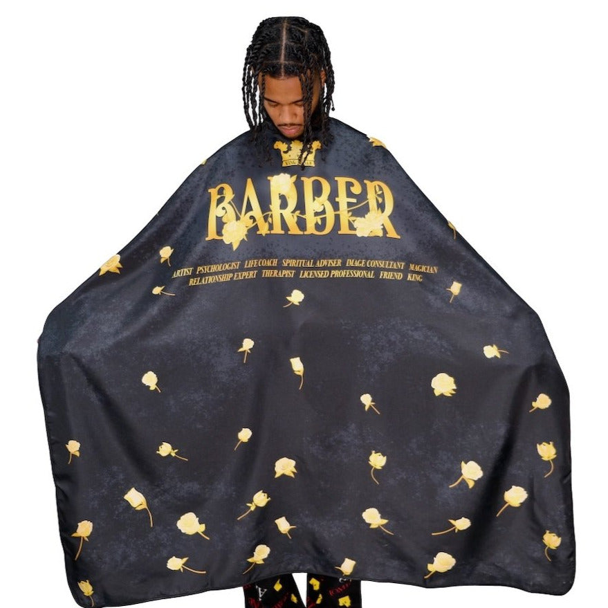 barber cape- hair stylist capes- styling cape - salon capes -barber capes -hair cutting cape- hair cutting capes for men- barber cape for men - King Midas cape- barbershop cape -professional barber cape with snap buttons- hair styling cape -Styling cape- 