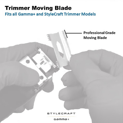 Gamma+ White Ceramic Replacement Deep Tooth Moving Trimmer Blade #GPMCDTB