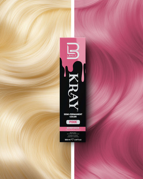 L3VEL3 KRAY Pink Semi Permanent Hair Color – 614 Barber Supply