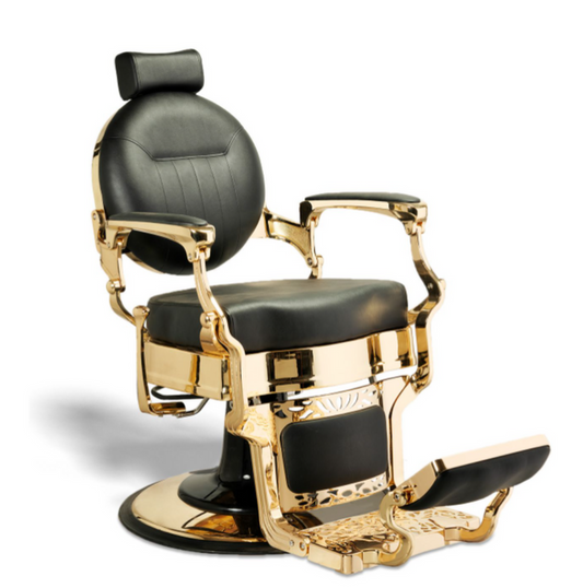 McKINLEY Barber Chair Black & Gold