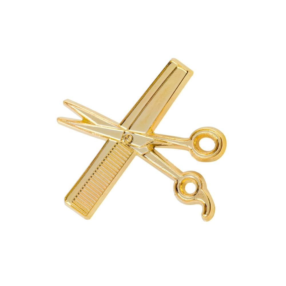 Shear & Comb Lapel Pin