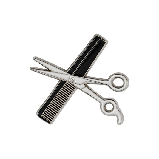 Shear & Comb Lapel Pin