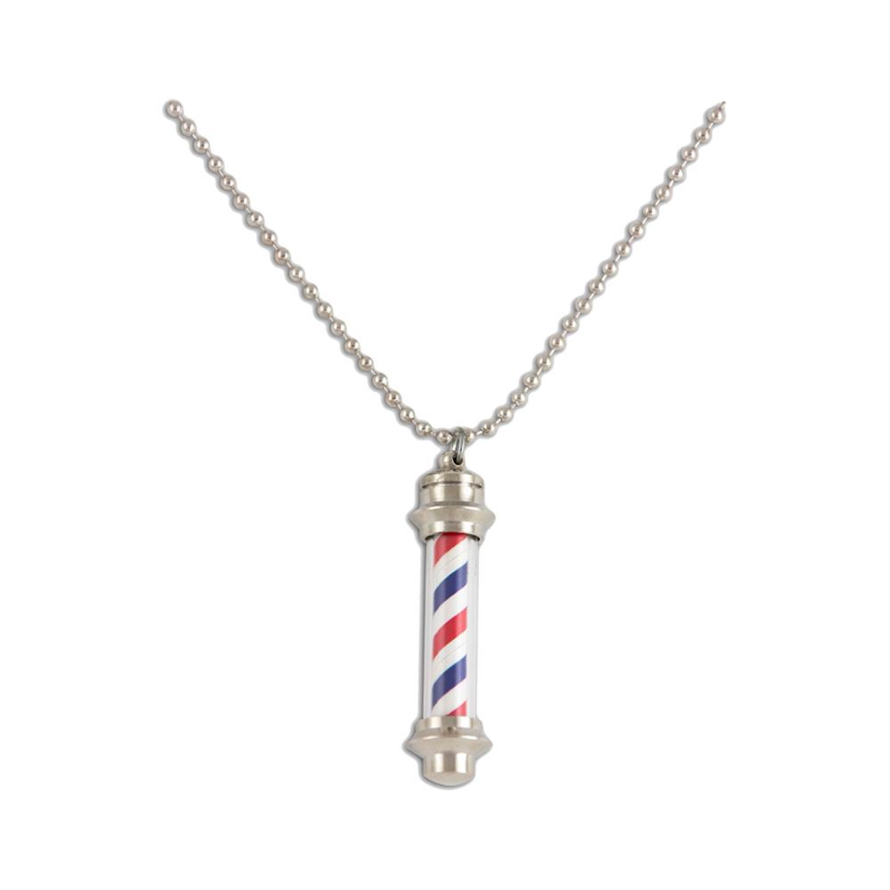 Barber Pole Light Up Necklace/Keychain