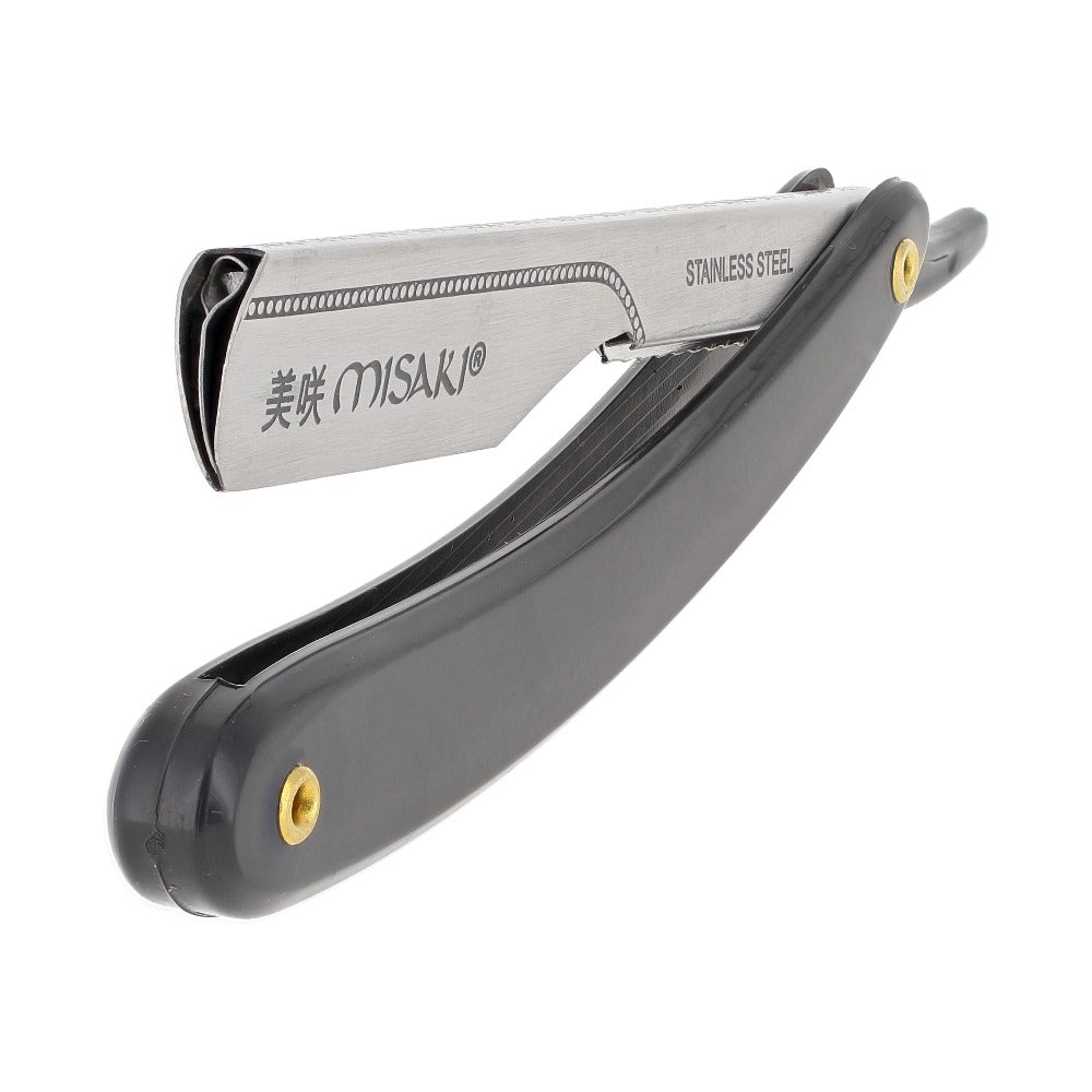 Misaki Slide Out Razor Black - MR-04 - Includes 100 Blades – 614 Barber ...