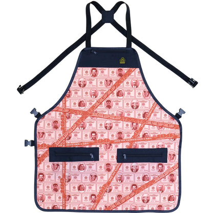 boss money barber apron - barber aprons - barber apron - barber apron for men-apron for barber - chemical proof aprons- hair cutting aprons- hair stylist apron - professional barber apron - barber strong aprons-king midas aprons -barber aprons for sale -barber apron black 