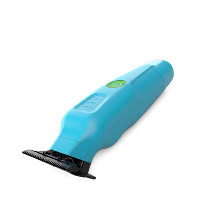 Blue grooming clipper on a white background