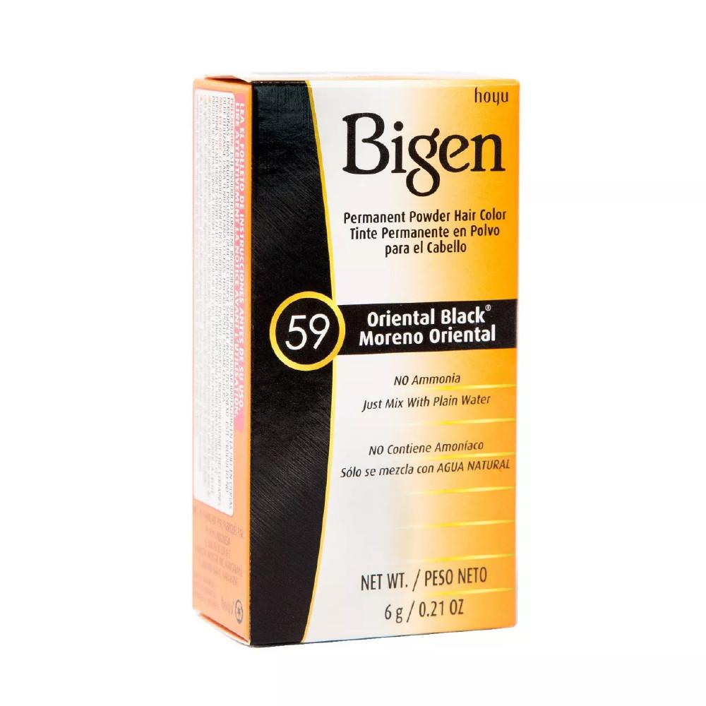 Bigen 59 Oriental Black Permanent Powder Hair Color