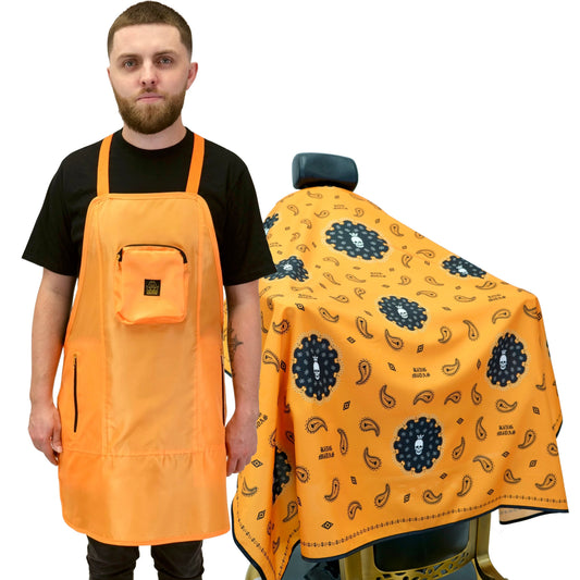 Chemical Proof Apron & Royal 2 Death Cape Set - Orange