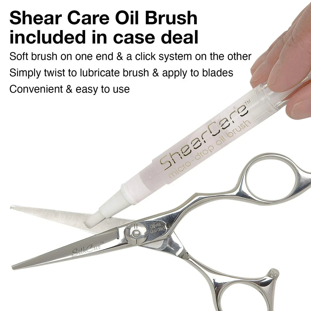 Olivia Garden Precision Cut 6.5'' Shears and The Edge Razor Set