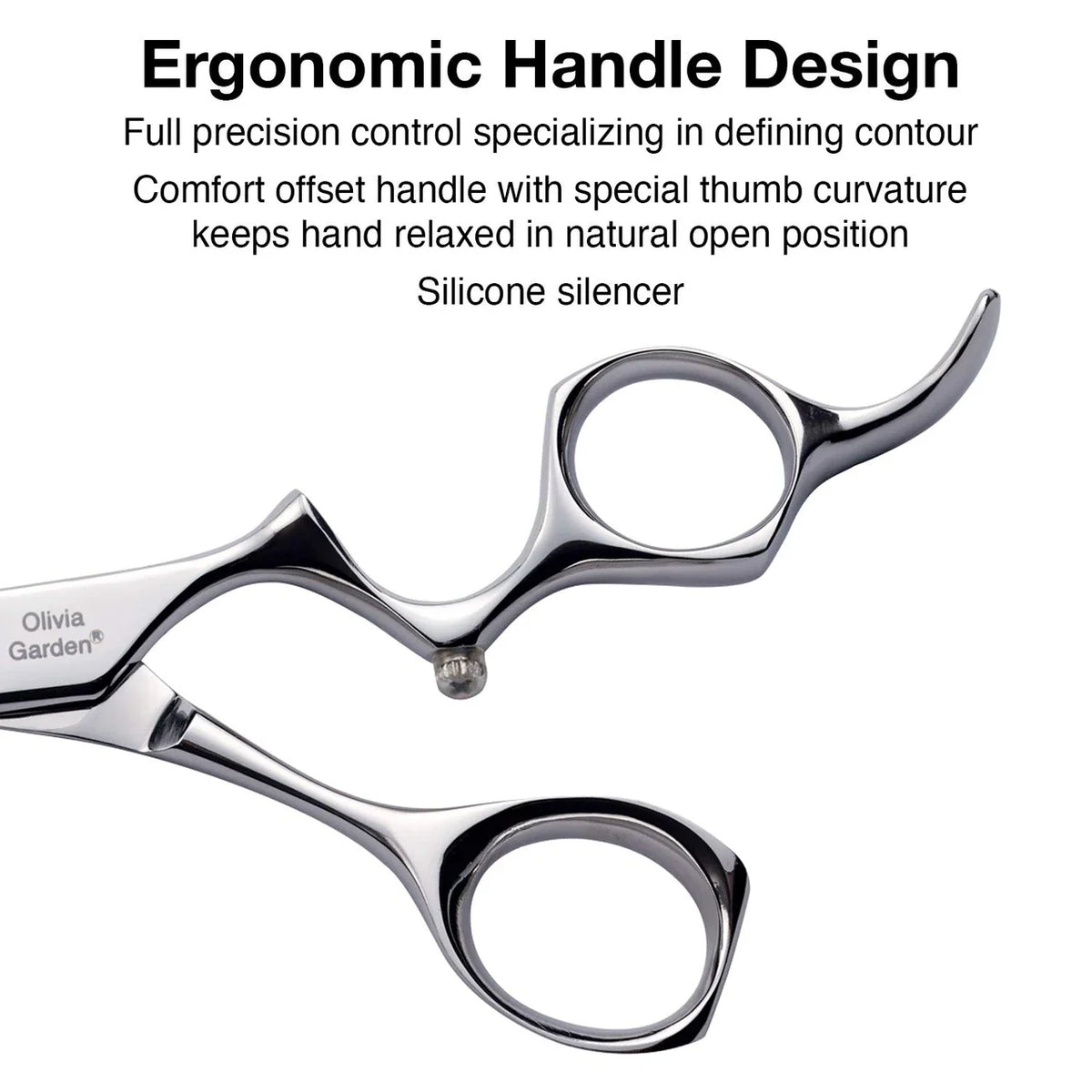 Olivia Garden Precision Cut 6.5'' Shears and The Edge Razor Set