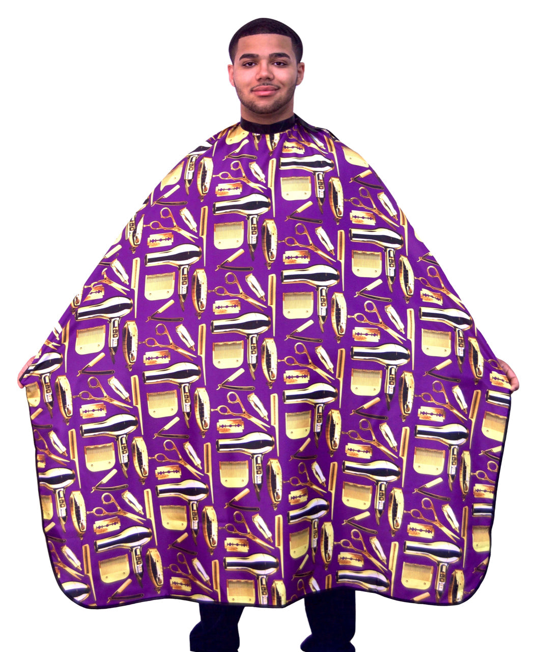 purple barber capes- barber capes- plain color barber capes -solid color capes- professional hair cutting capes -extra large hair cutting cape -hair dresssers capes - barbers cape -king midas capes 