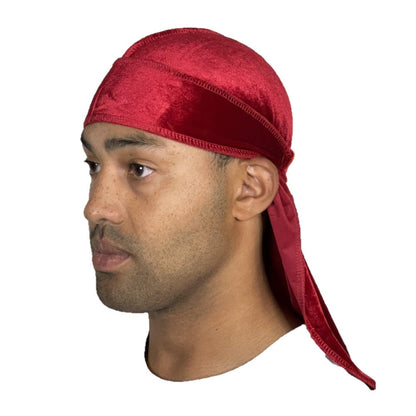 WezTeck Premium Velvet Durags Red Side