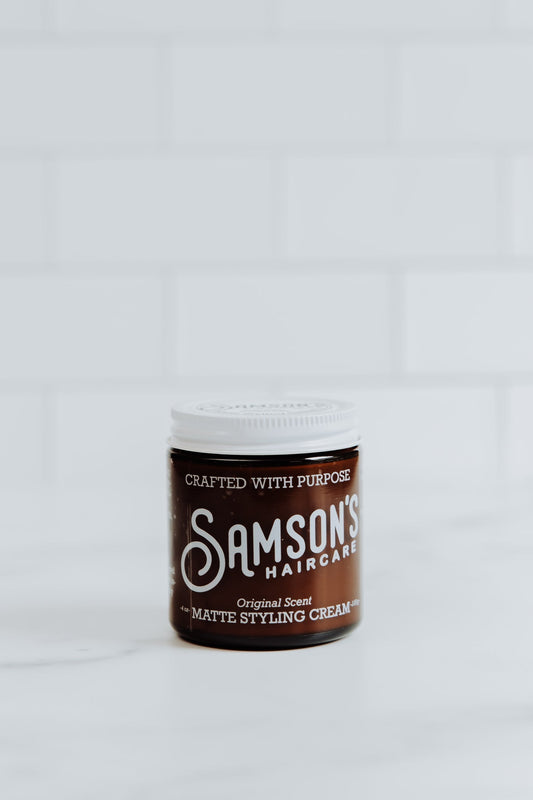 Crema para peinar mate para el cuidado del cabello de Samson