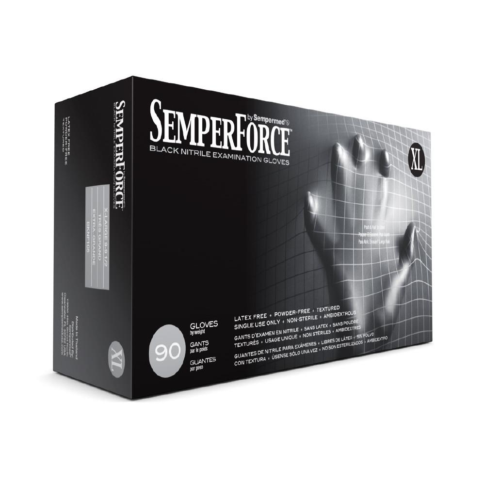 SemperForce Black Nitrile Gloves