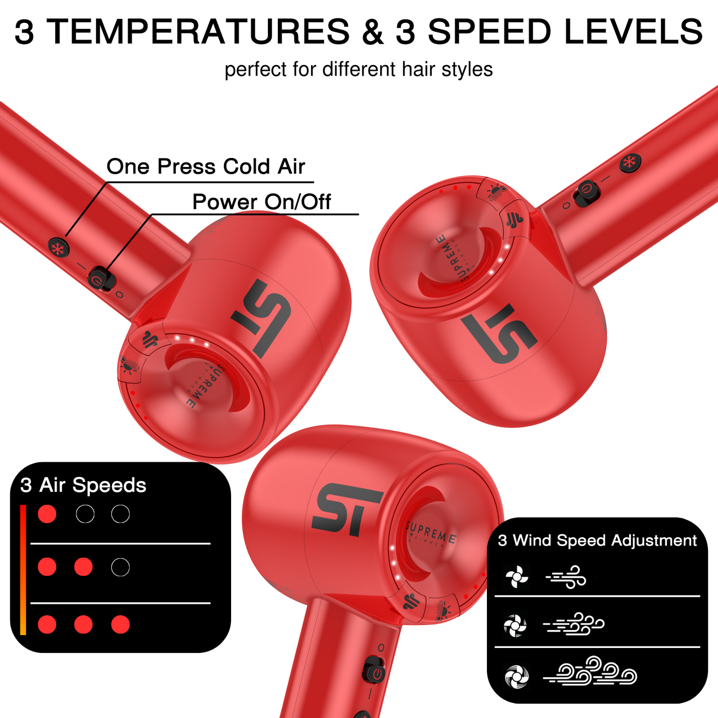 Supreme Trimmer Brushless Motor Hair Dryers