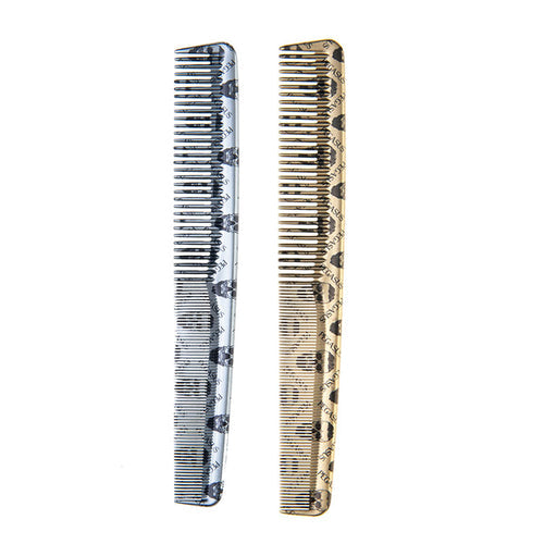 Krest Pegasus Skulleto No. 201 - 7” Styling Combs in gold and silver on white background