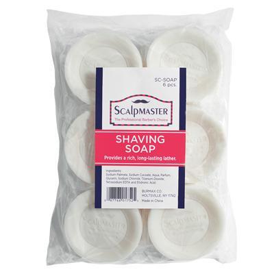 Scalpmaster 6 Piece Shaving Soap