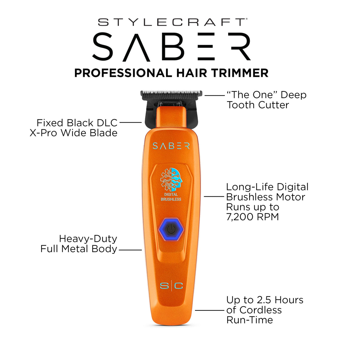 StyleCraft Saber 2 Clipper & Trimmer Bundle Sets