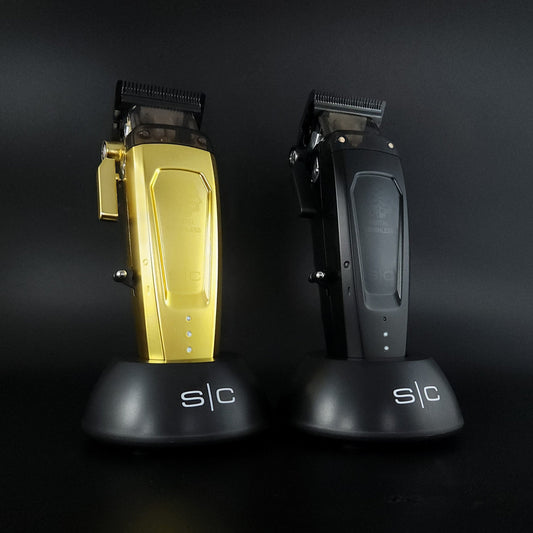 Saber 2.0 Clipper - Professional Cordless Modular Hair Clipper with High-Torque Digital Brushless Motor in Black or Gold