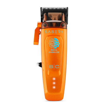 StyleCraft Saber 2 Cordless Digital Brushless Motor Clipper - Orange #SC617O