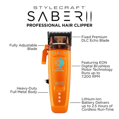StyleCraft Saber 2 Clipper & Trimmer Bundle Sets