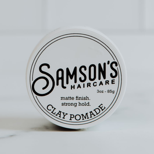 Samson's Haircare Matte Finish Clay Pomade - Original on a white background