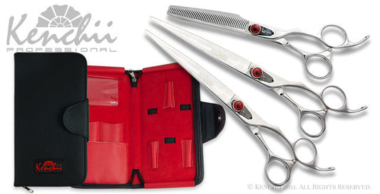 Kenchii Spider | 8.0" Set | Includes: 8" Straight, 8" Curved & 43-Tooth Thinner - with Case