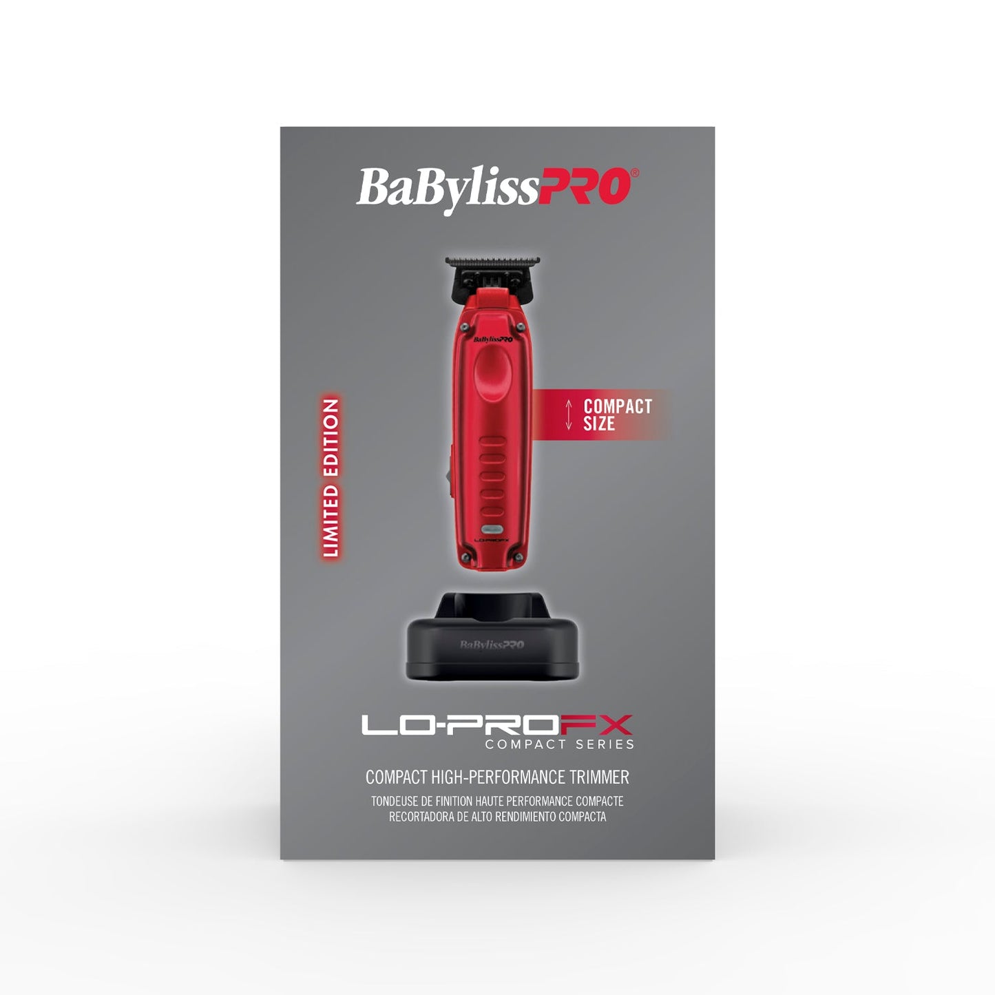 PRE ORDER NOW │ BaBylissPRO FXONE LO-PROFX High Performance Compact Trimmer - Red #FX72RD