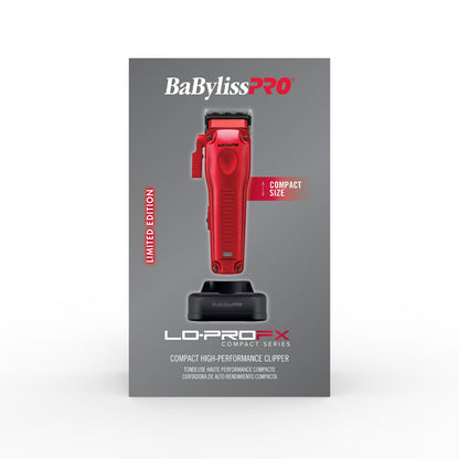 PRE ORDER NOW │ BaBylissPRO FXONE LO-PROFX High Performance Compact Clipper - Red #FX82RD