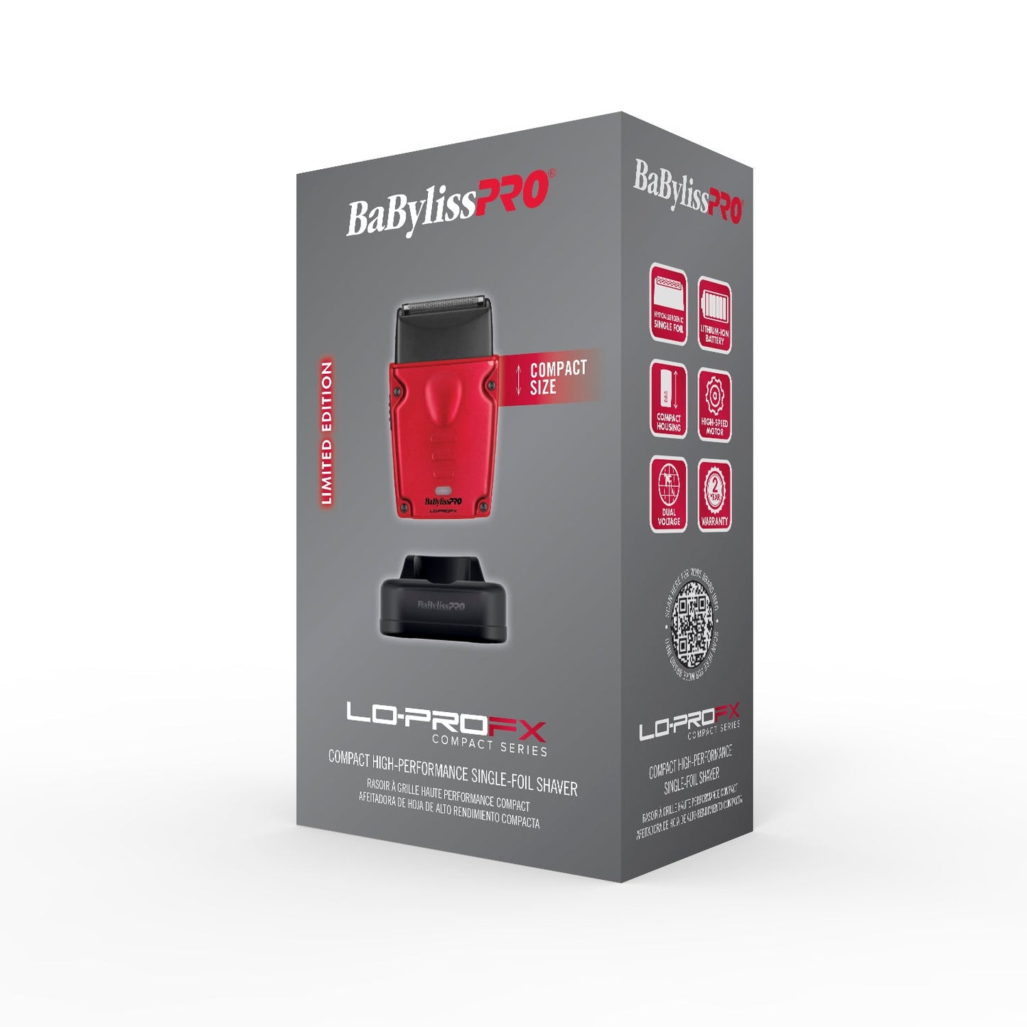 PRE ORDER NOW │ BaBylissPRO FXONE LO-PROFX High Performance Compact Shaver - Red #FXLPFS1RD