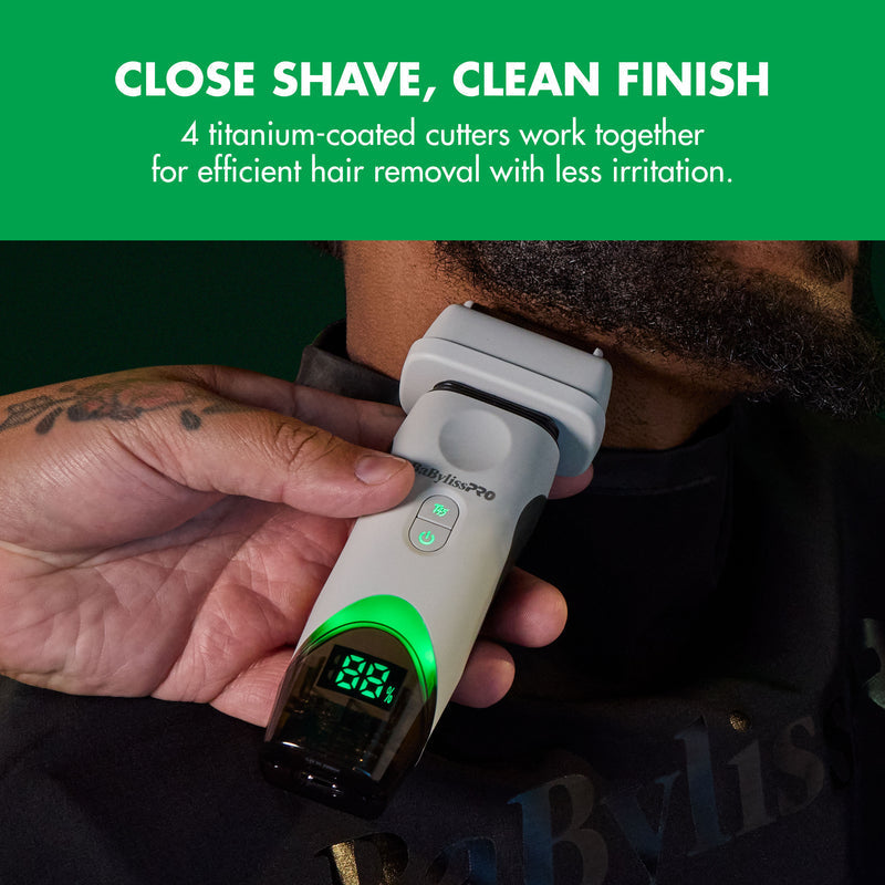 PRE ORDER NOW │BaBylissPRO X Tomb45 Wireless-Charging Double-Foil Shaver #FXT45FSTW - White