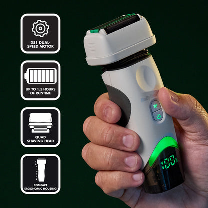 PRE ORDER NOW │BaBylissPRO X Tomb45 Wireless-Charging Double-Foil Shaver #FXT45FSTW - White