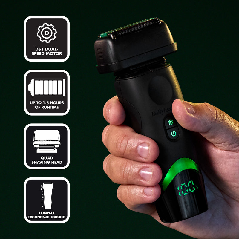 PRE ORDER NOW │BaBylissPRO X Tomb45 Wireless-Charging Double-Foil Shaver #FXT45FS - Black