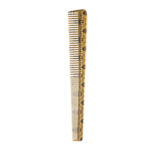 Gold Krest Pegasus Skulleto No. 302 7-1/4” Tapered Cutting Comb on white background