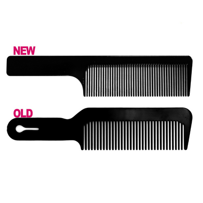 #132 Black Flat Top Comb