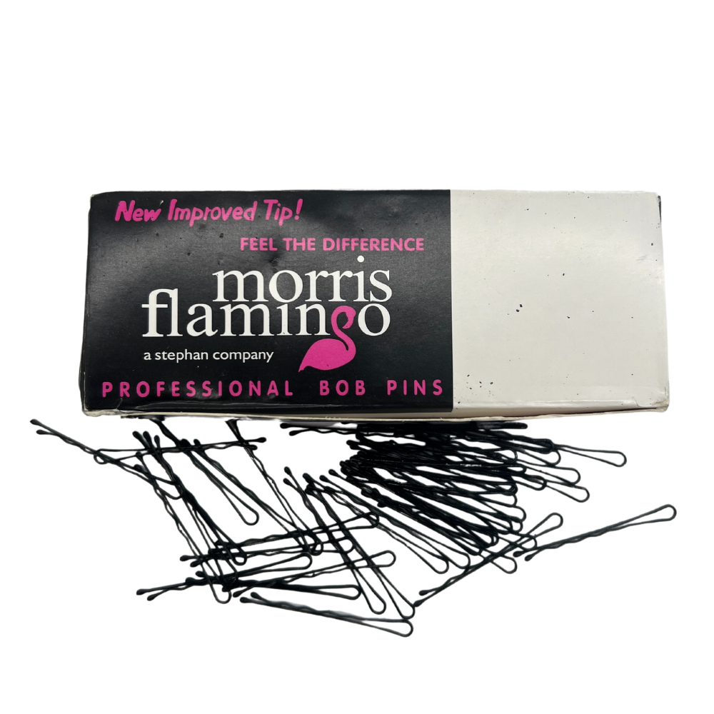 Morris Flamingo Hair Bob Pins (Black, Brown or Silver)