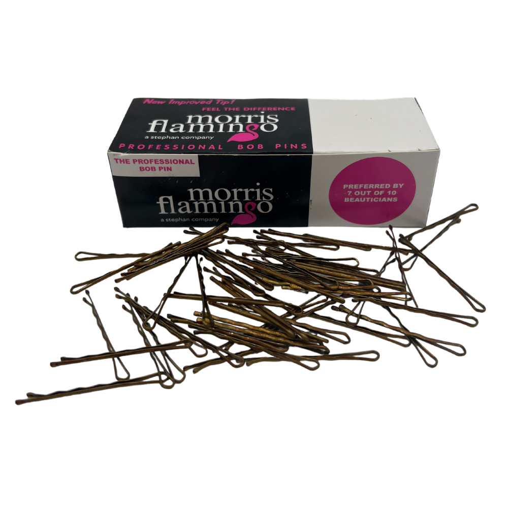 Morris Flamingo Hair Bob Pins (Black, Brown or Silver)