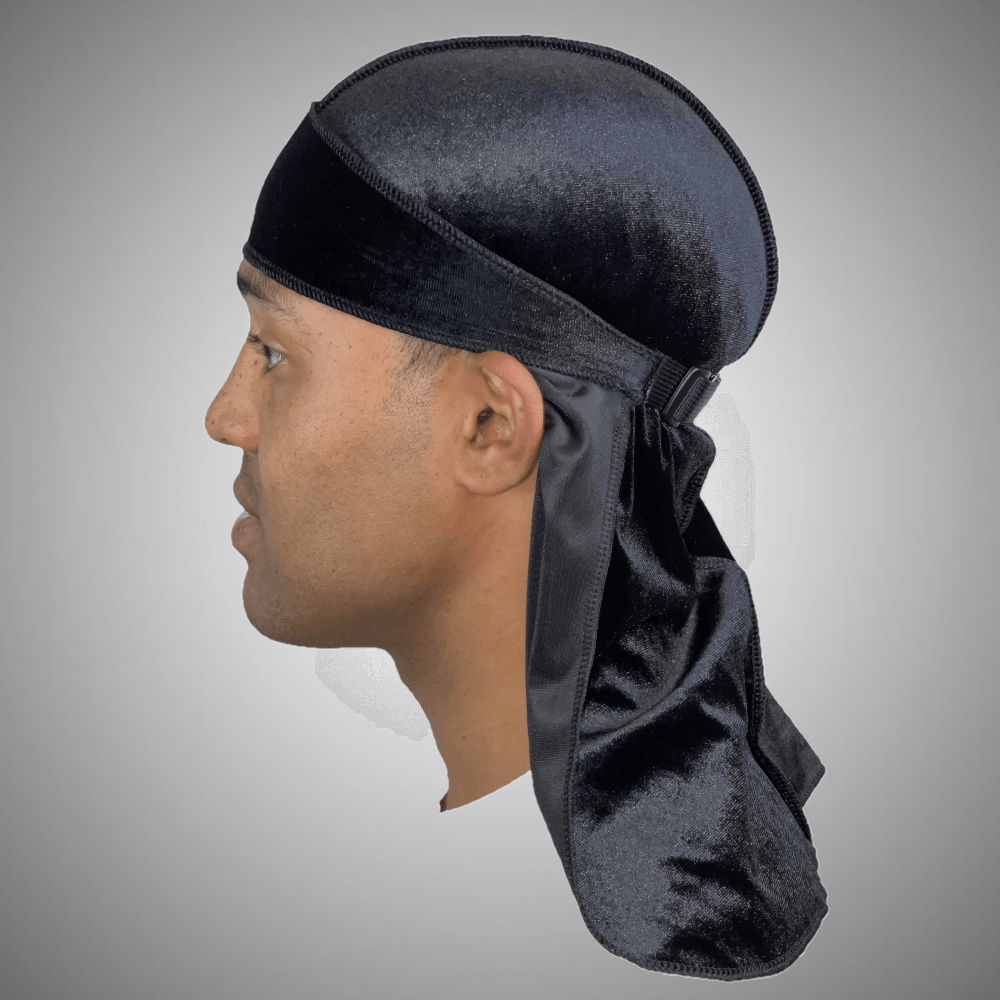 WezTeck Premium Velvet Durags Black Side