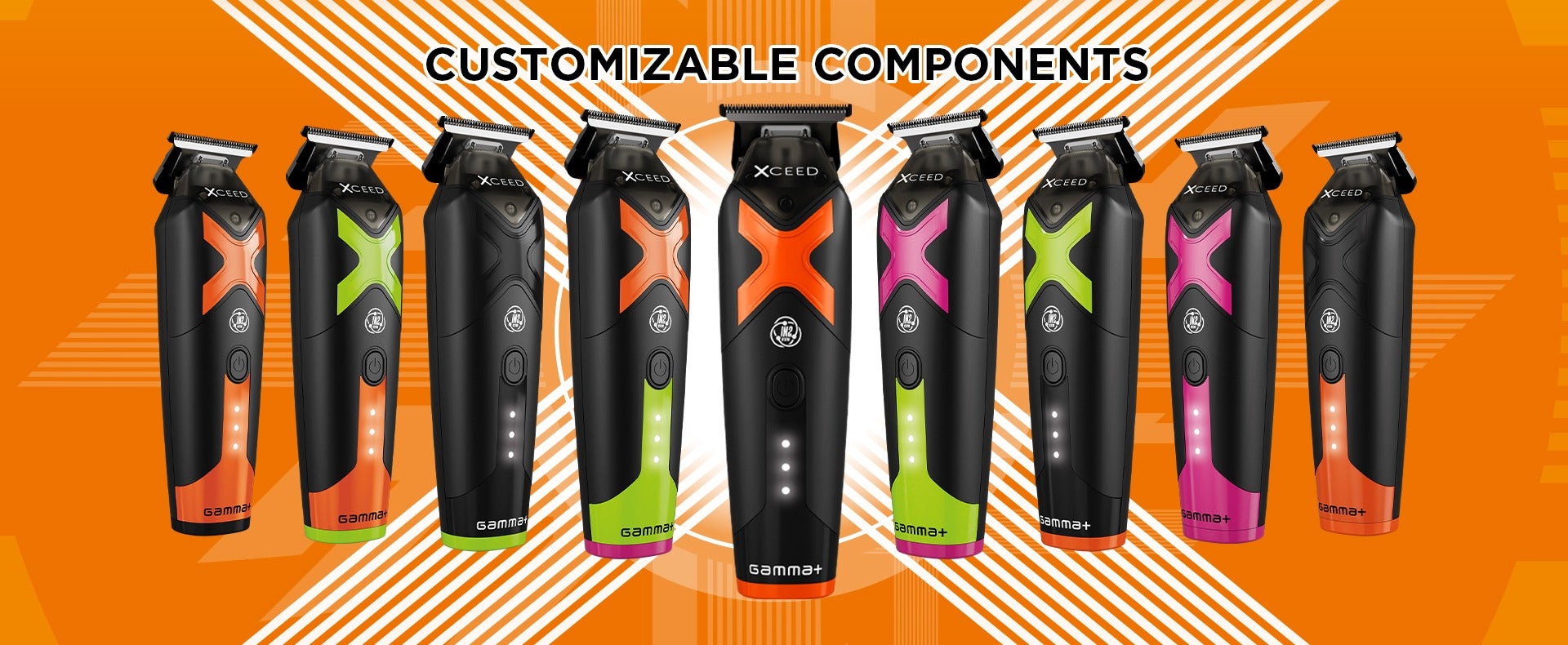 Gamma+ XCEED Professional IN2 Vector Motor Cordless Trimmer #GP418B