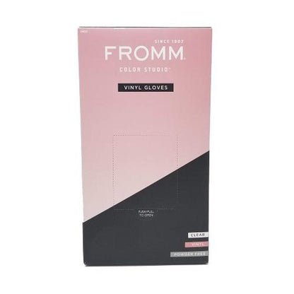 Fromm Clear Vinyl Gloves 100ct - XL