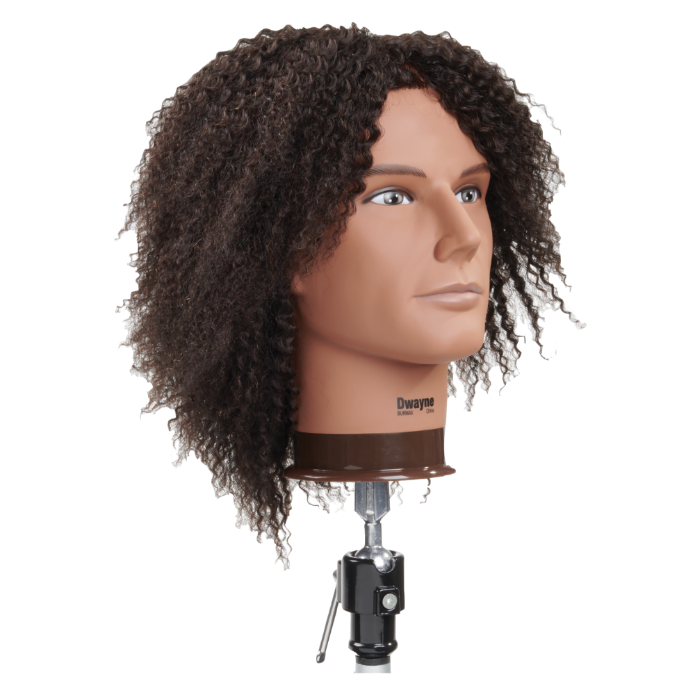 Celebrity Manikin Dwayne Textured Hair Male Head E340