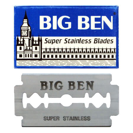 Big Ben Super Stainless DE Blade, 20 Packs Of 10 (200 Blades)