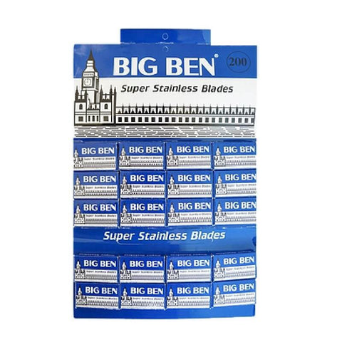 Big Ben Super Stainless DE Blade, 20 Packs Of 10 (200 Blades)