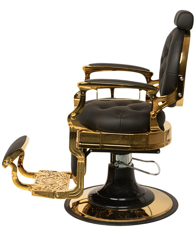 The Hugo Vintage Professional Barber Chair - Gold or Silver