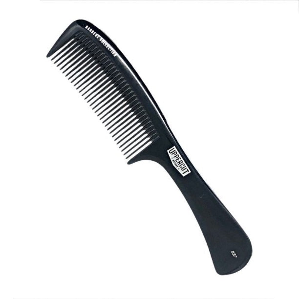 Uppercut Deluxe Styling Comb - BB7 Black Hard Rubber